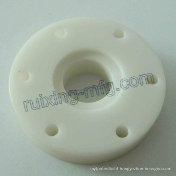 Plastic Machining Part CNC Turning Machining Nylon66 Plastic Flange